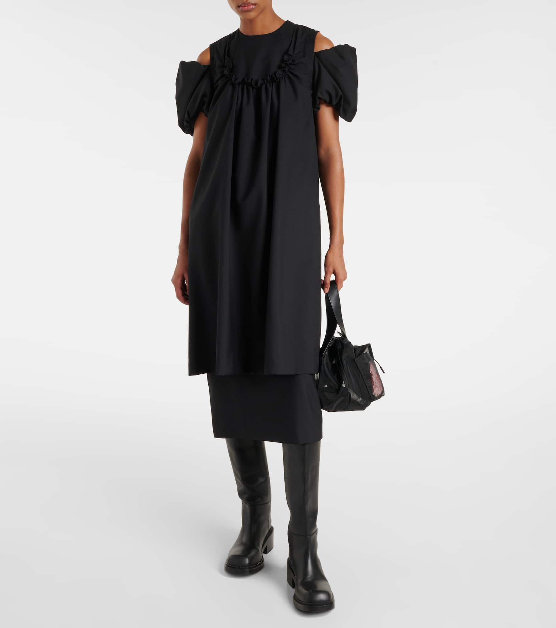 Cutout wool midi dress - 2