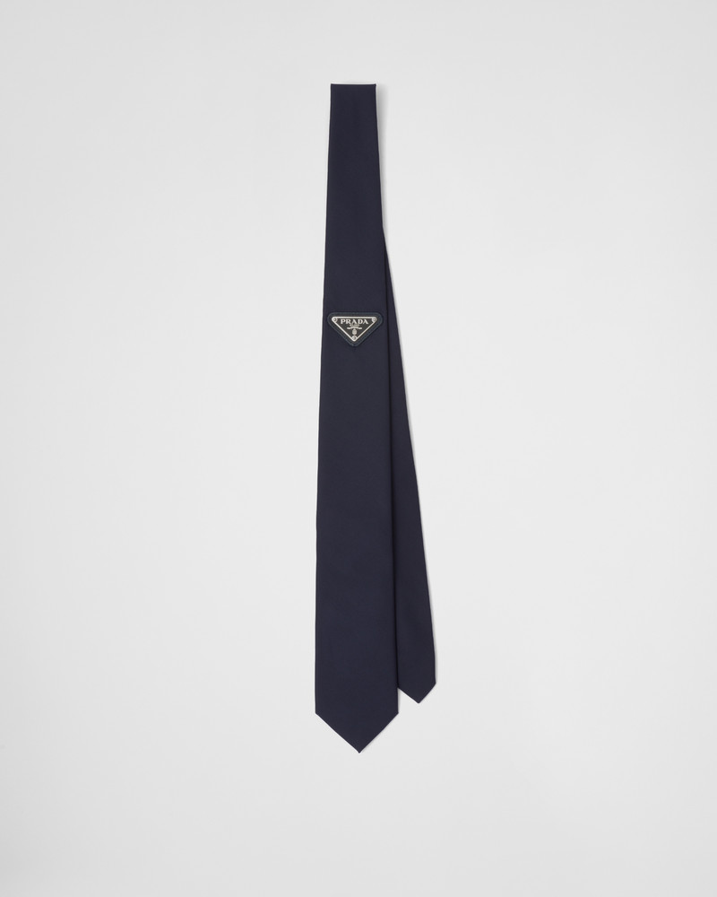 Re-Nylon gabardine tie 1