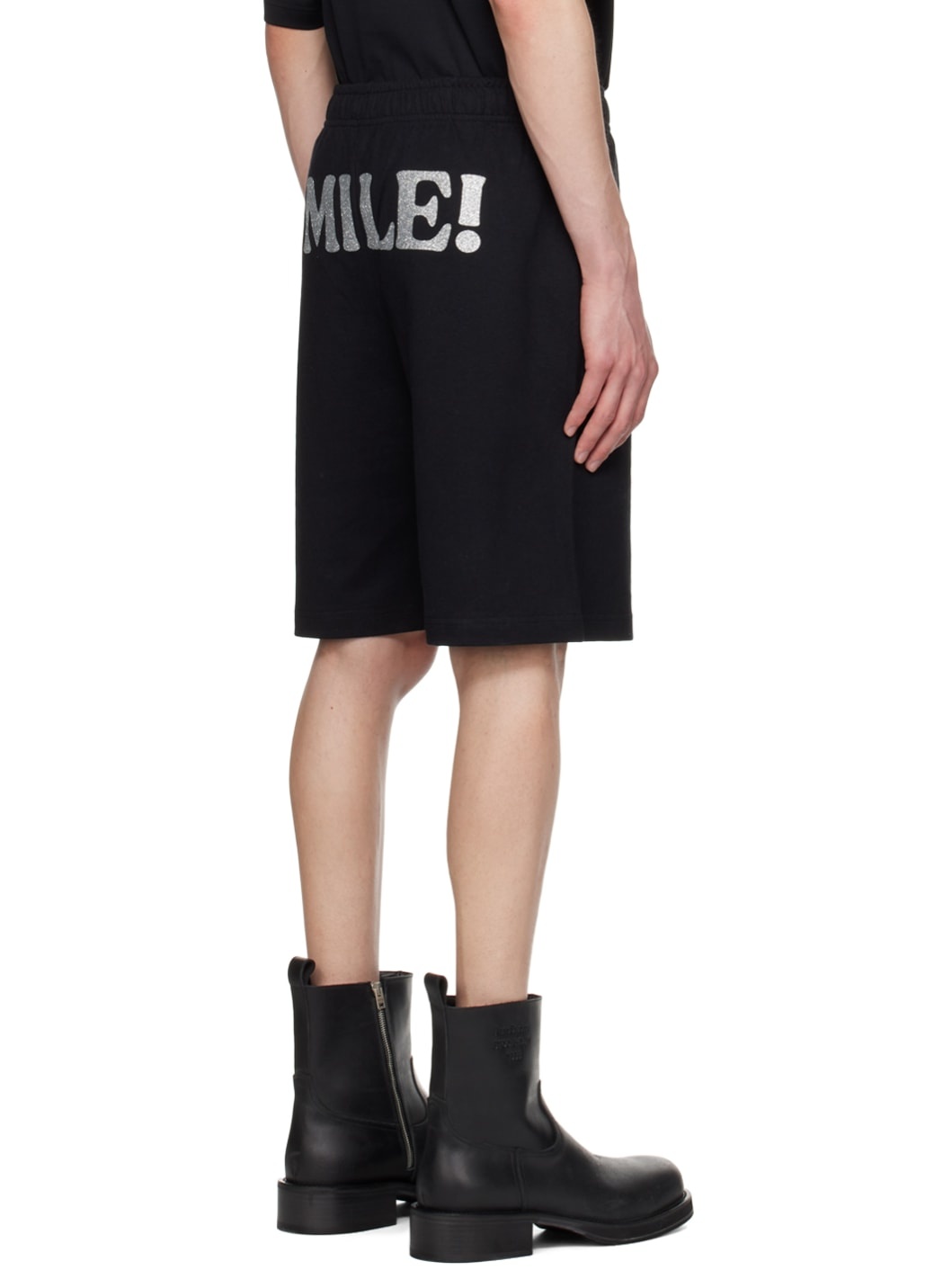 Black Printed Shorts - 3