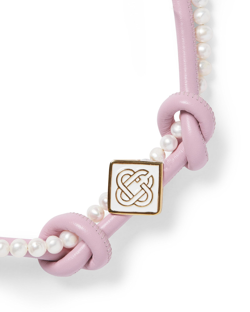 CASABLANCA Pink Knotted Necklace | Casablanca Paris outlook