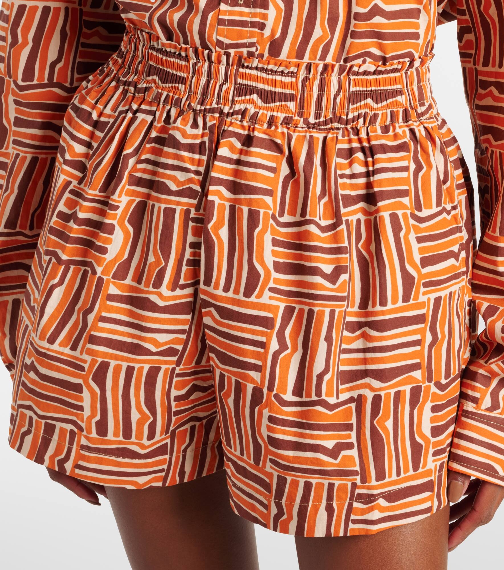 Elva printed cotton shorts - 4