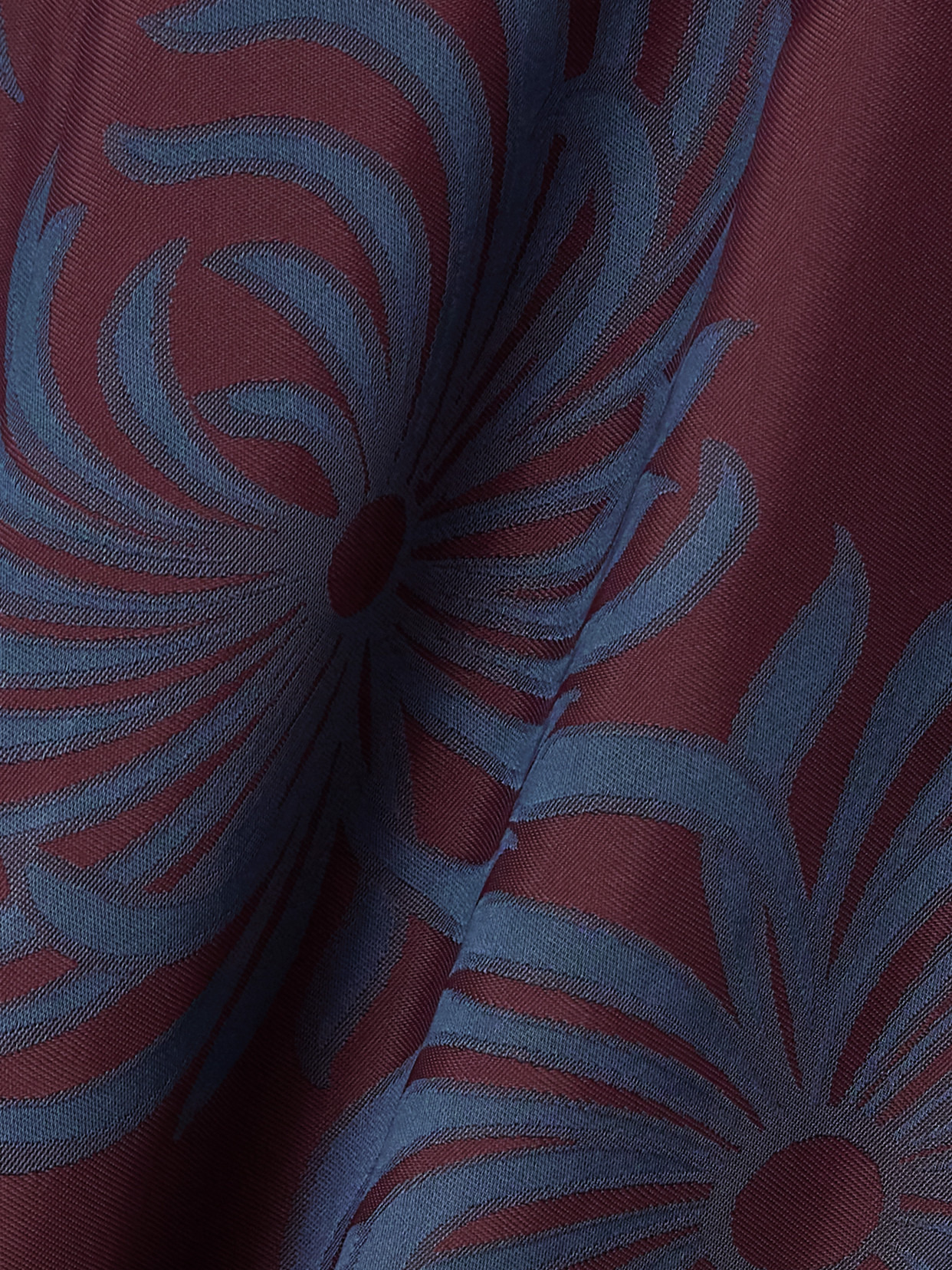 Pleated Satin-jacquard Wide-leg Pants - 5
