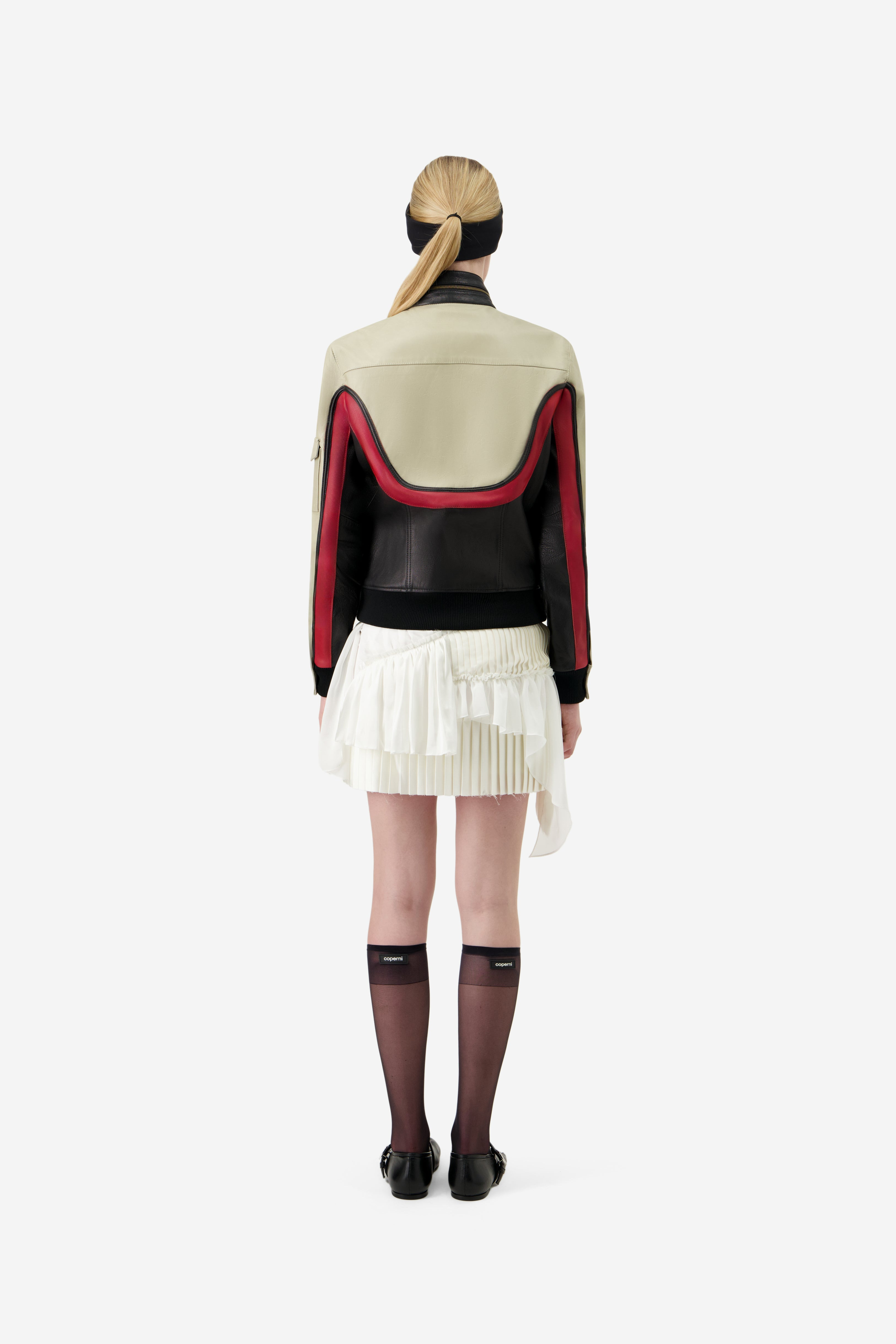 C-logo Leather Jacket - 4