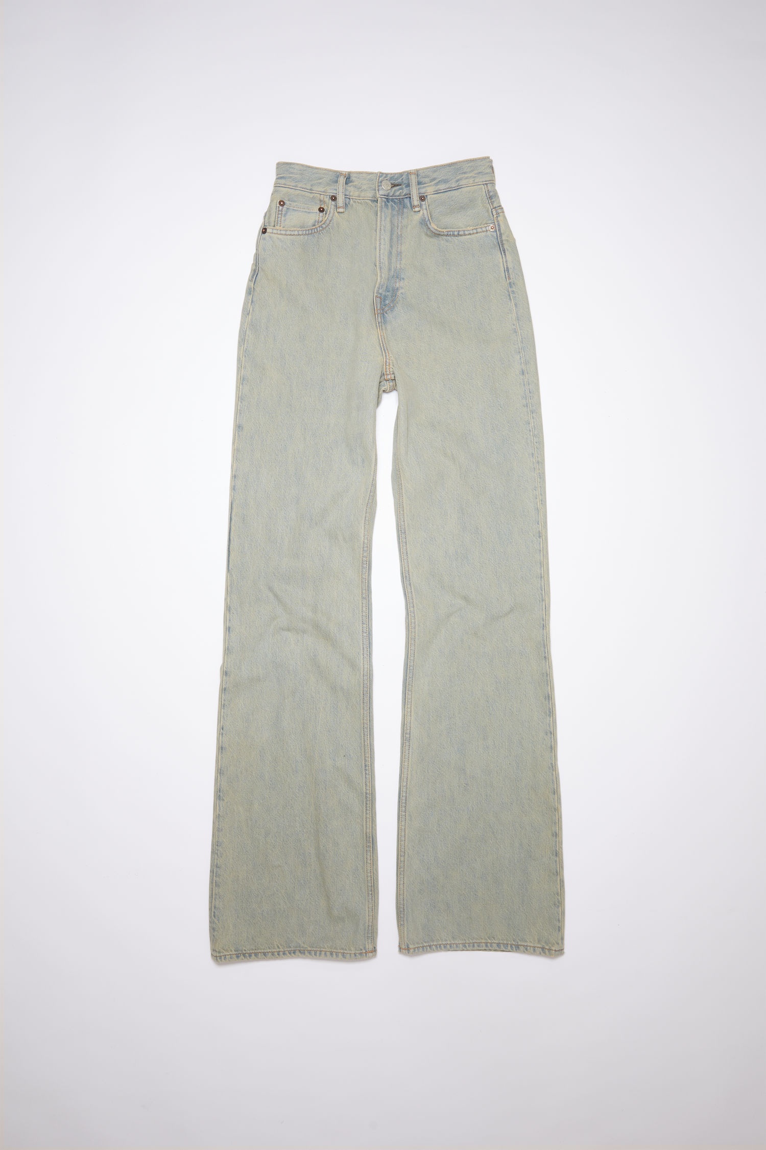 Bootcut fit jeans - Green/beige - 5