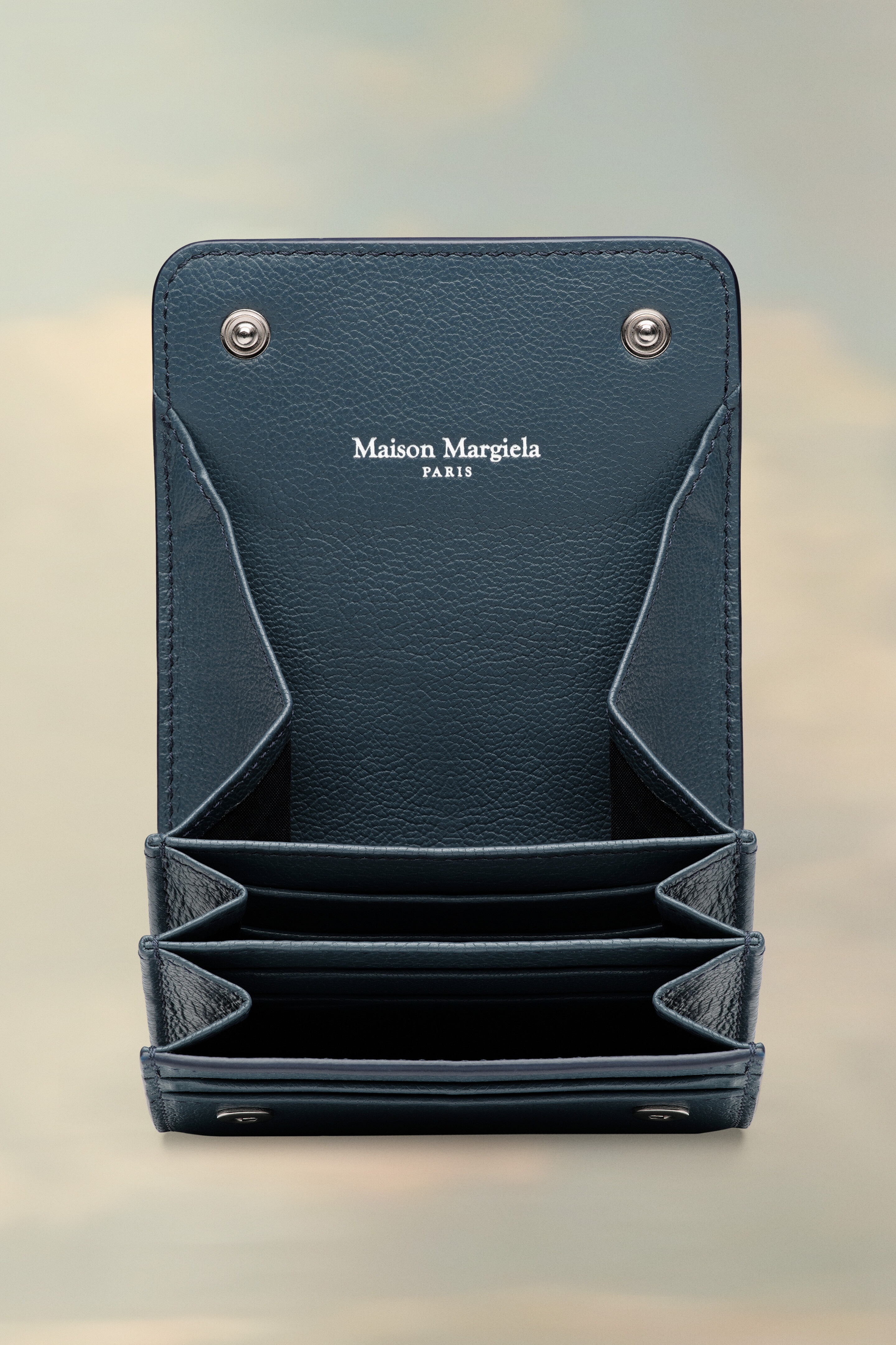 Leather Snap-Button Wallet 3