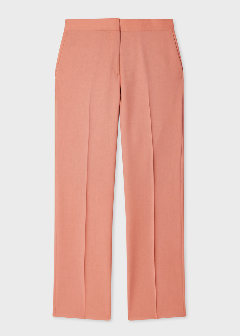 Women's Peach Mohair-Blend Double Breasted Suit 5