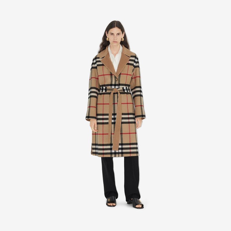 Reversible Check Wool Coat 5