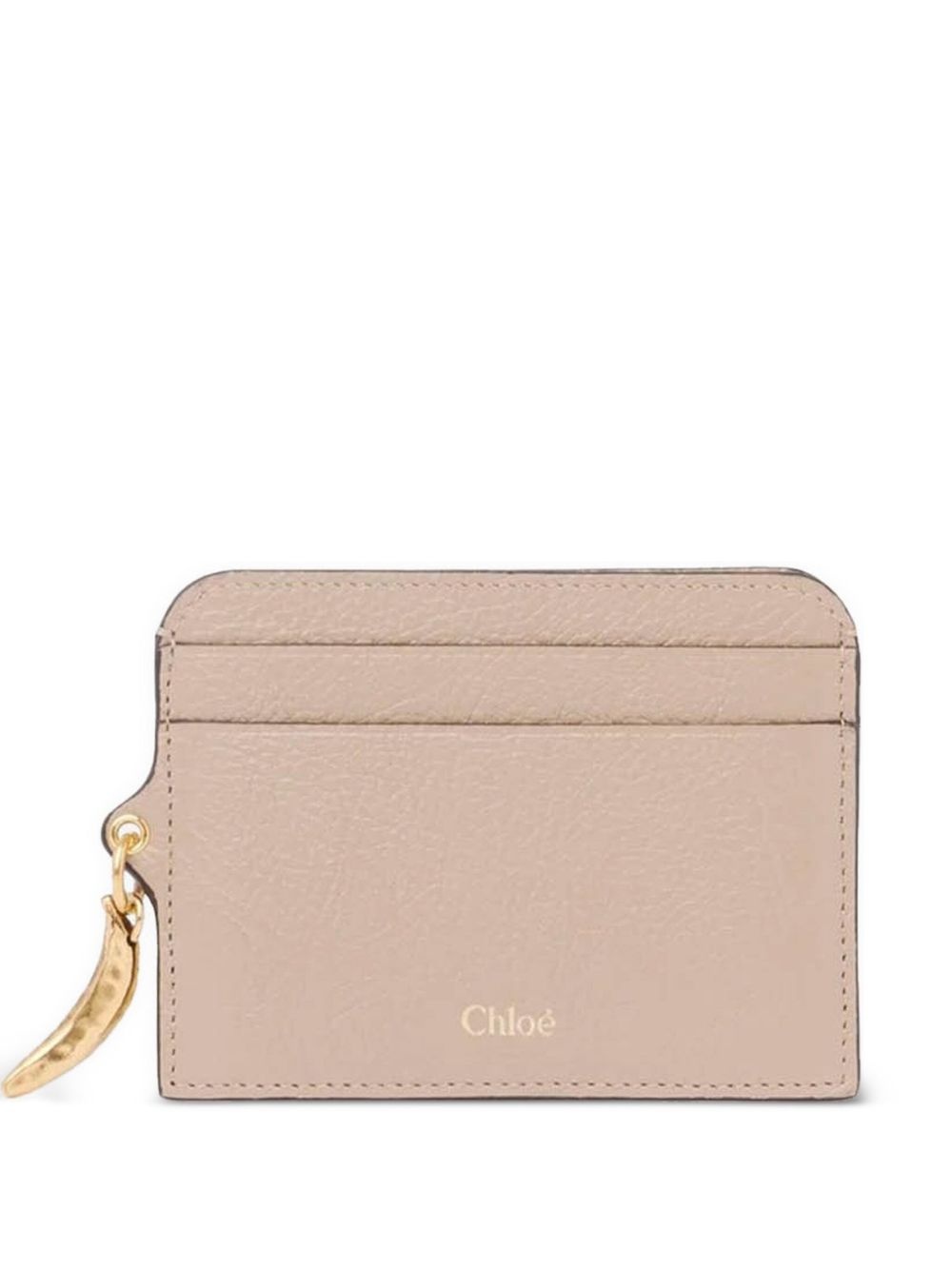 【CHLOE】BANANA CARD WALLET Chloé Banana Card Holder In Grained Leather in Black | Chloé TM