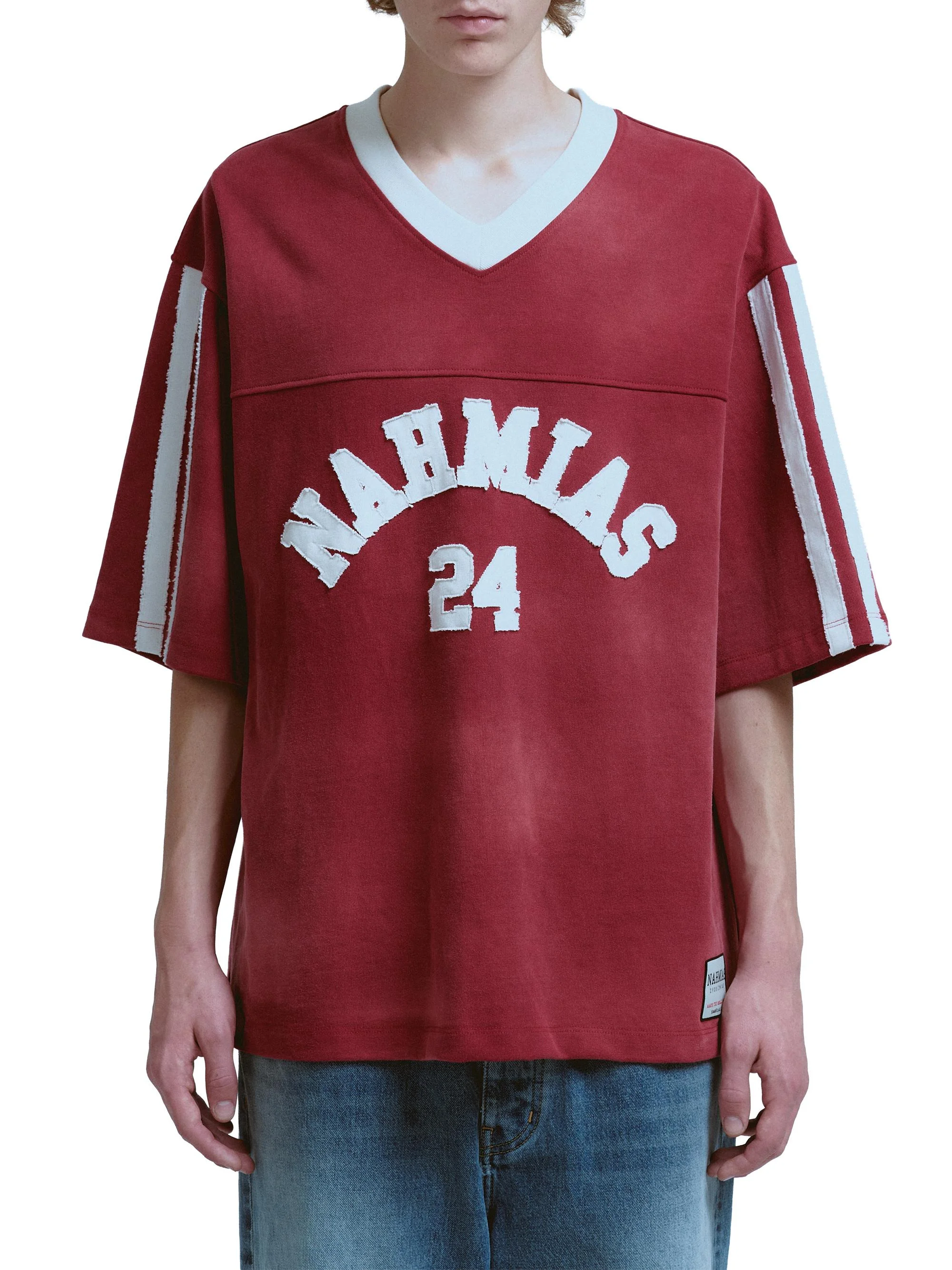 Men's Campus Heavyweight Cotton Jersey - Burgundy - 1