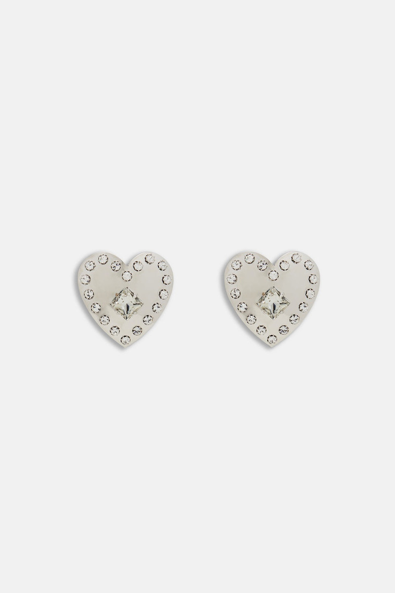 METAL HEART EARRINGS WITH CRYSTALS 1