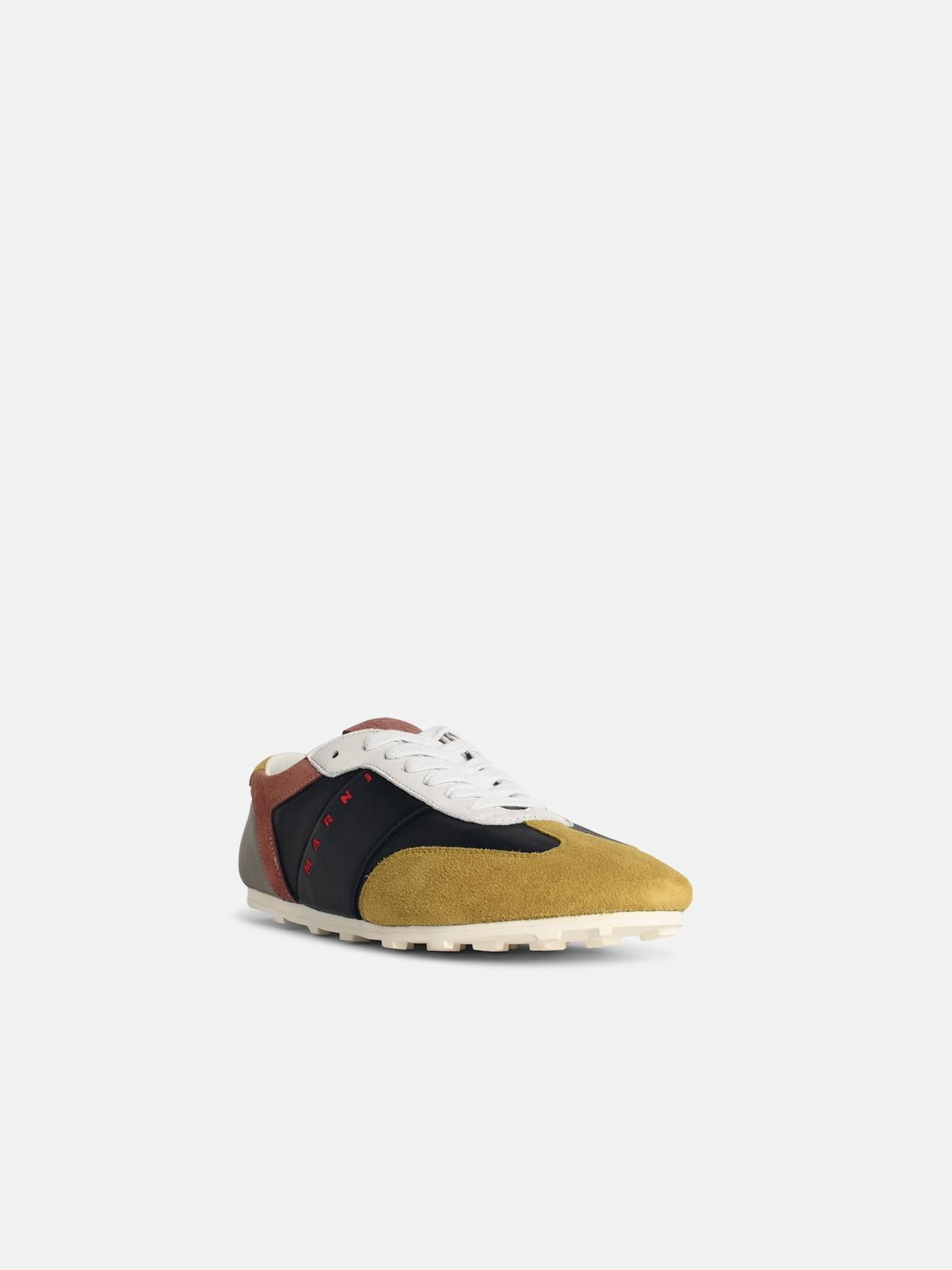 'SOFTY SOCCER' MULTICOLOR LEATHER SNEAKERS - 2