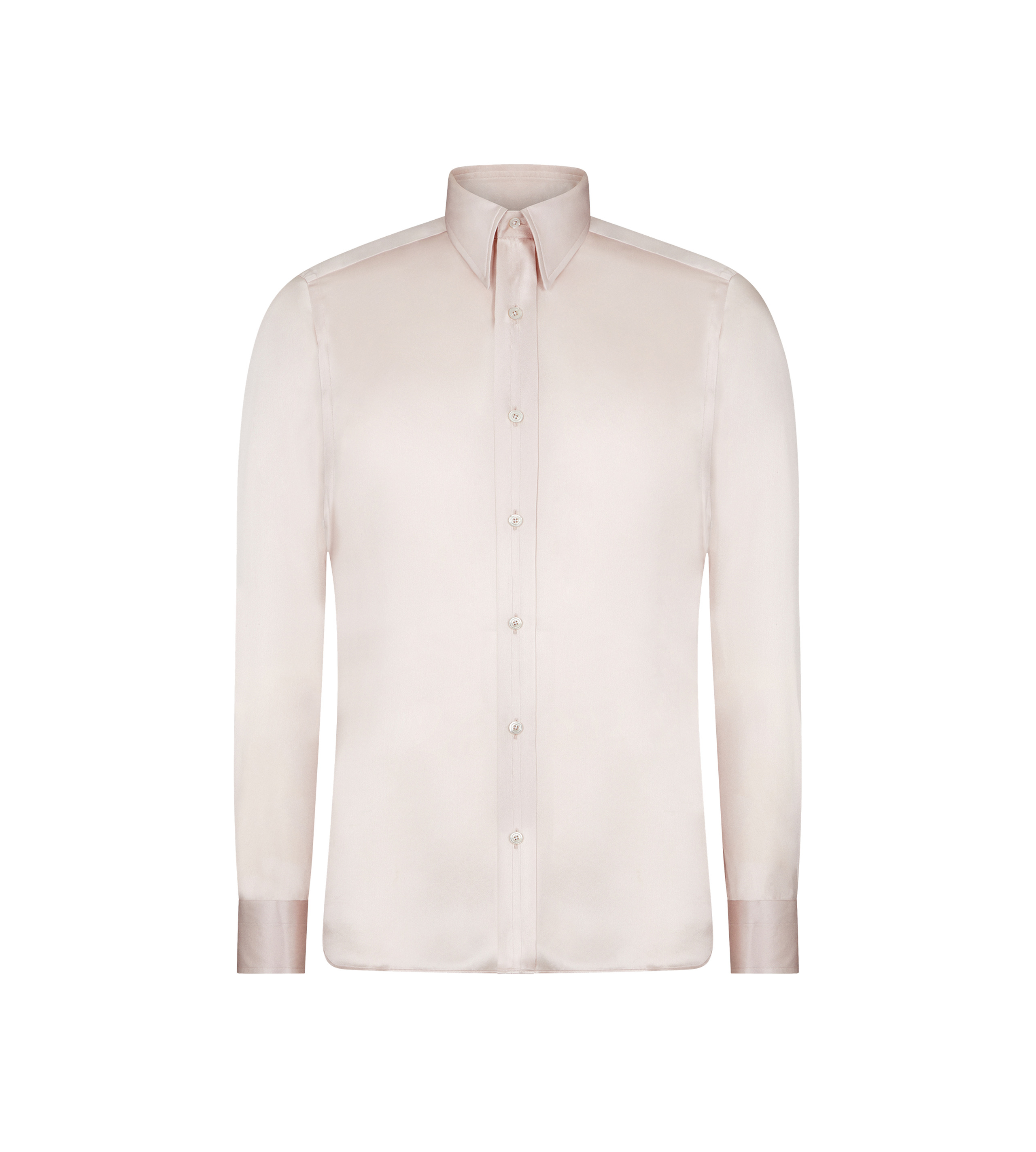 SILK CHARMEUSE SLIM FIT SHIRT - 1