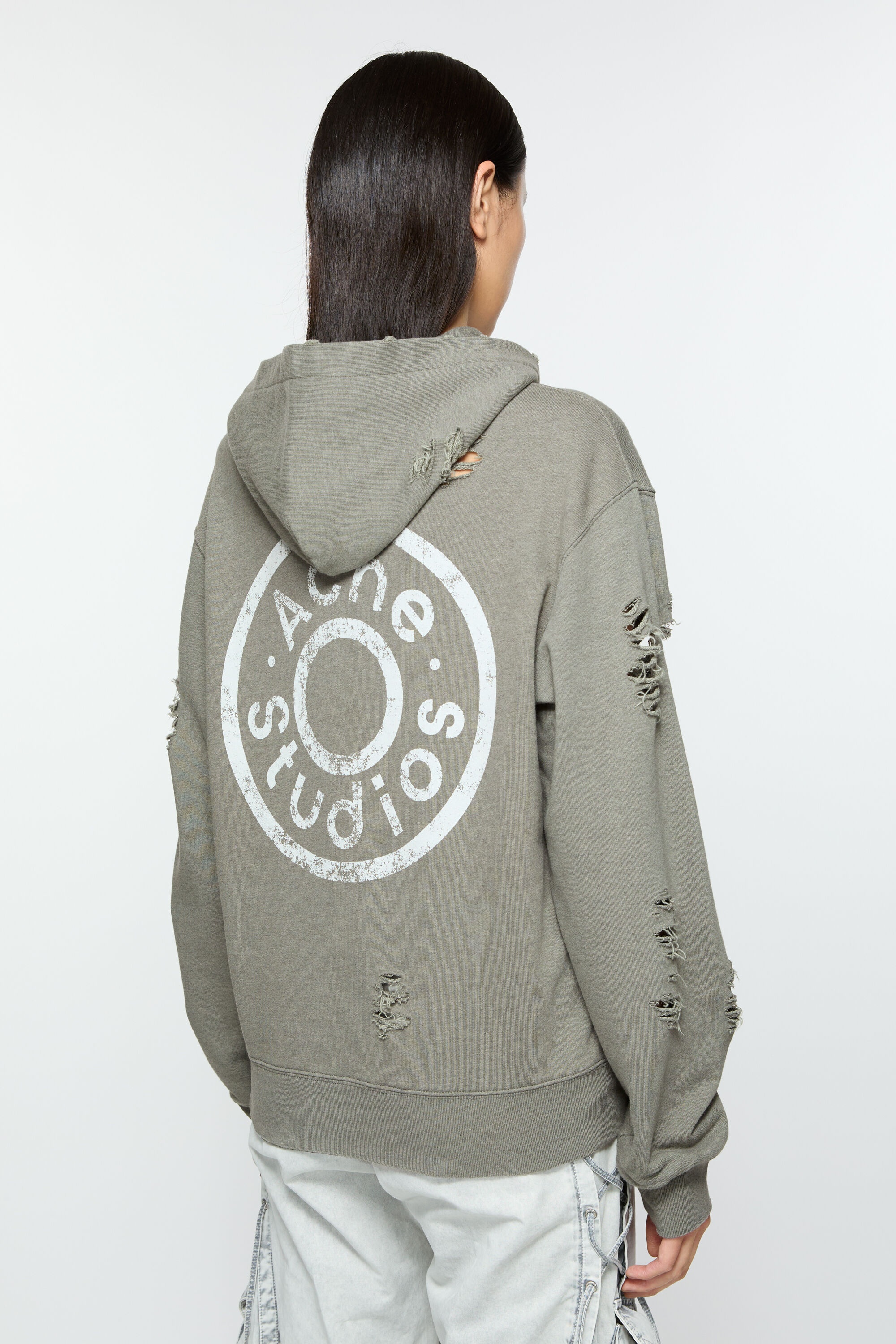 Hooded zipper sweater - Moss Green - 3