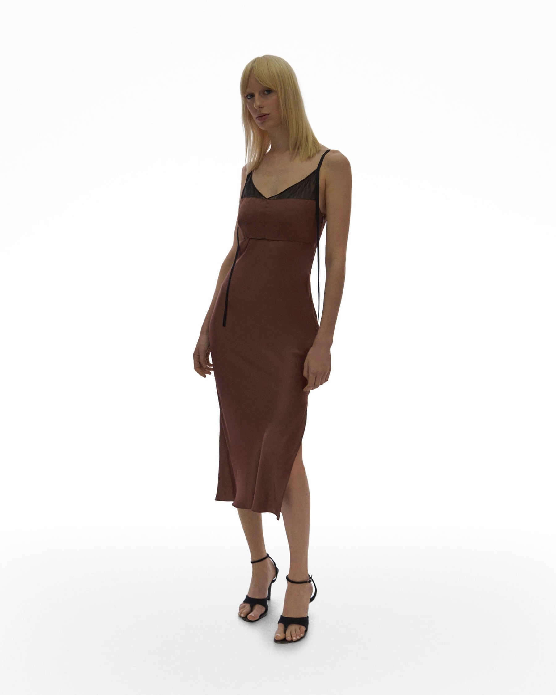 SATIN SLIP DRESS - 5