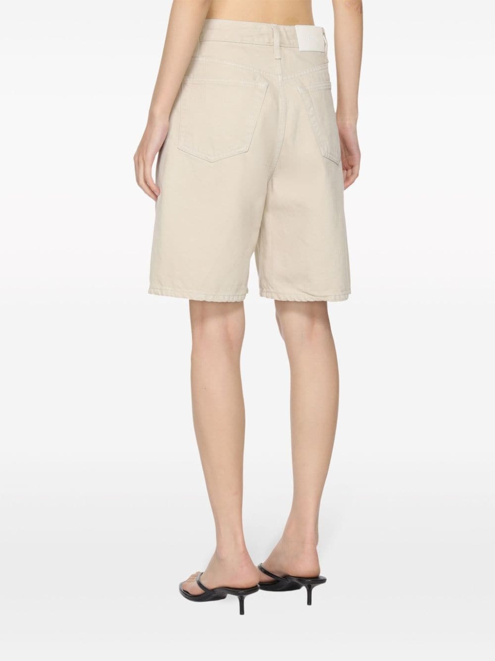 logo-patch cotton-blend shorts - 4