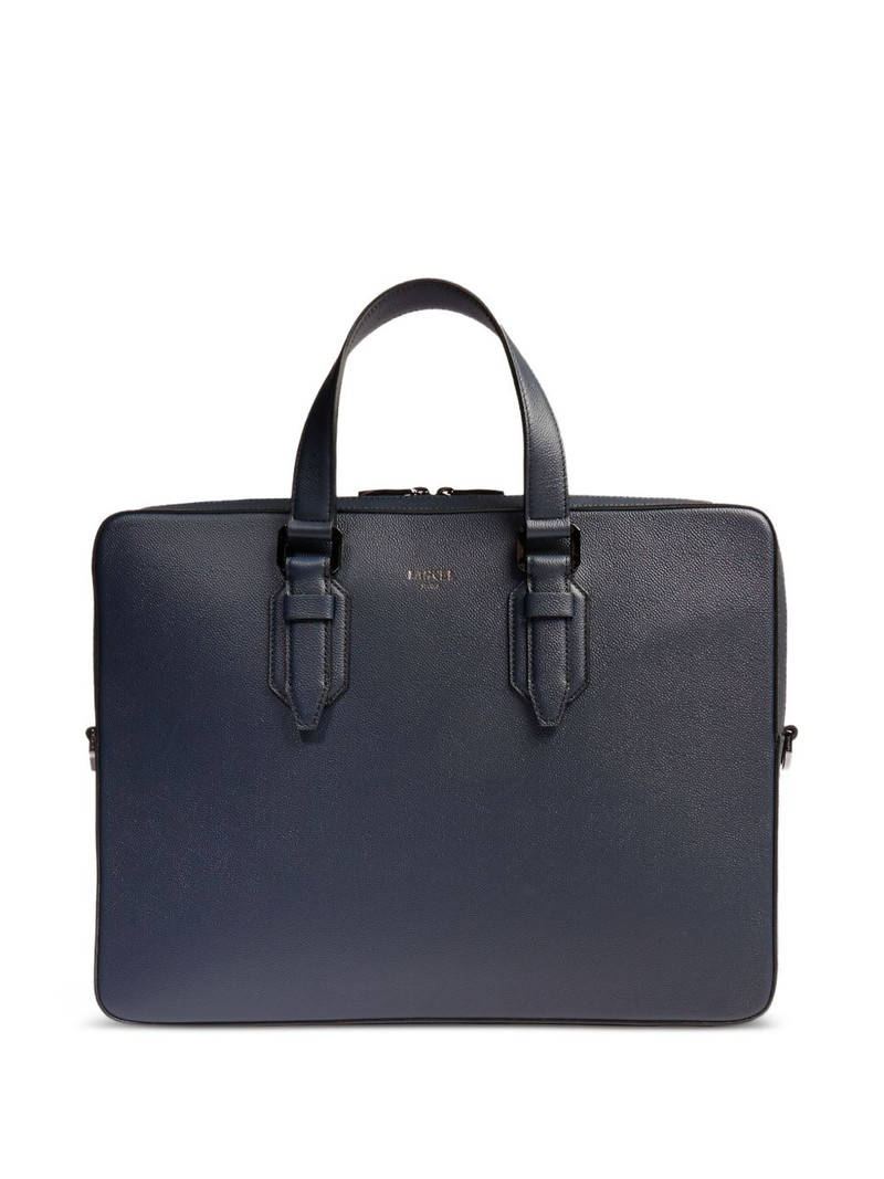buckle-detail leather laptop bag 1