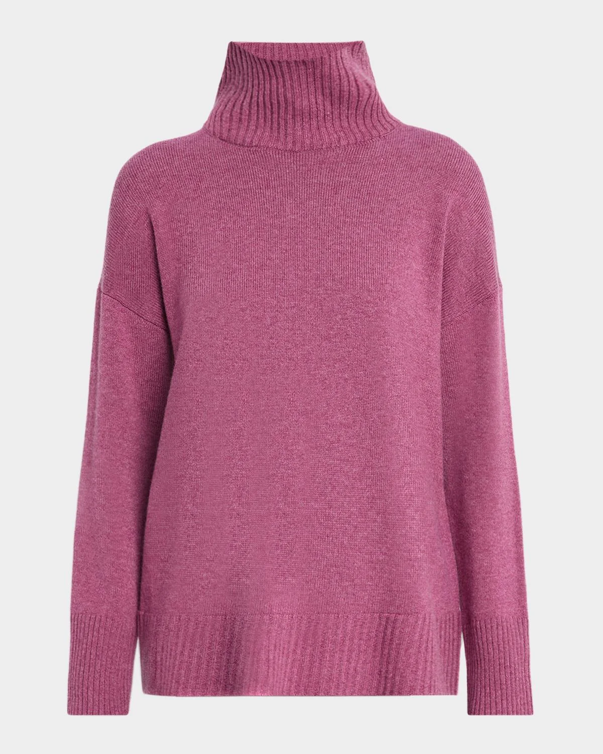 Chine 3-Ply Cashmere Stand-Collar Sweater - 1