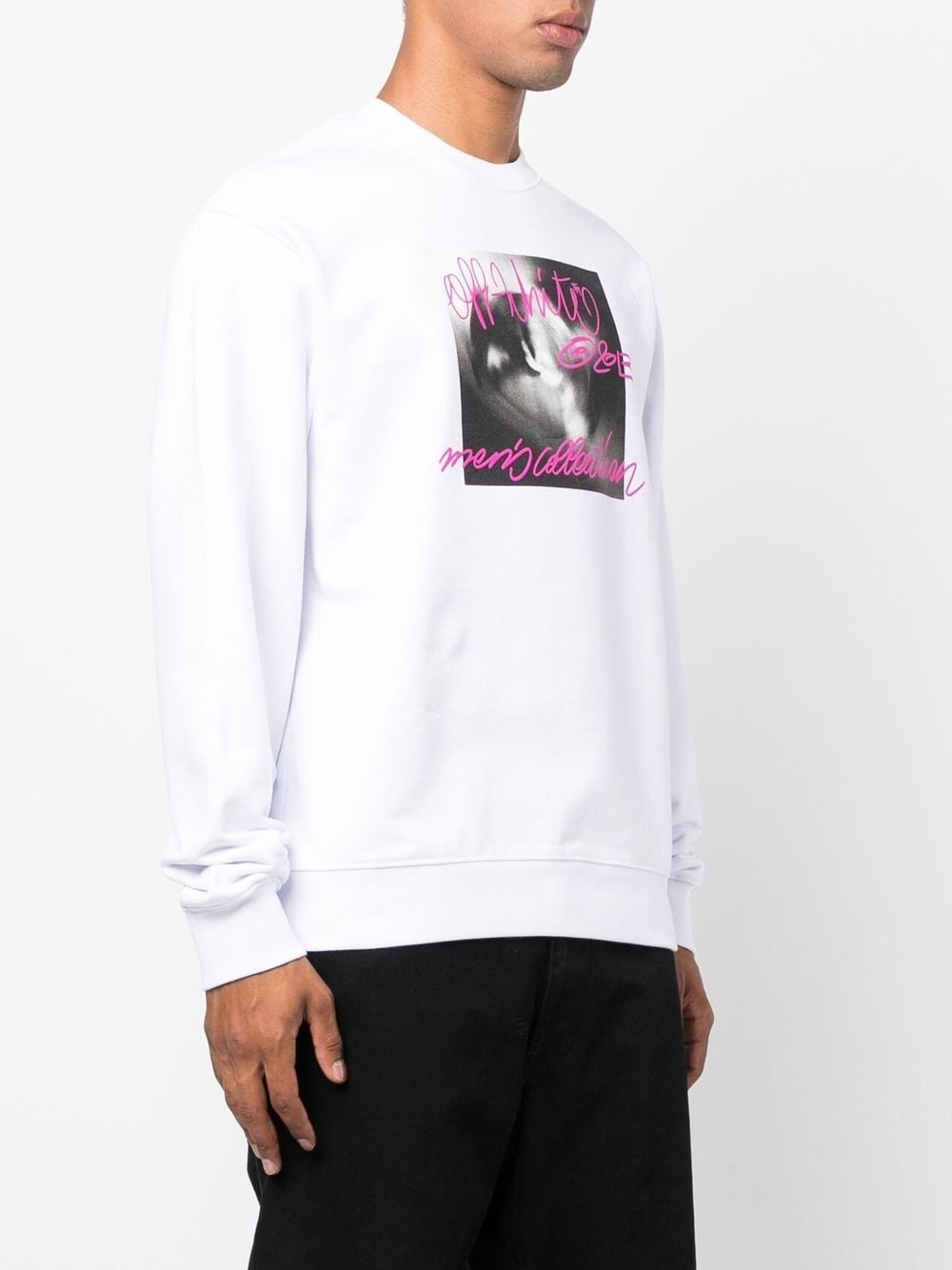 graphic-print crew neck sweatshirt - 3