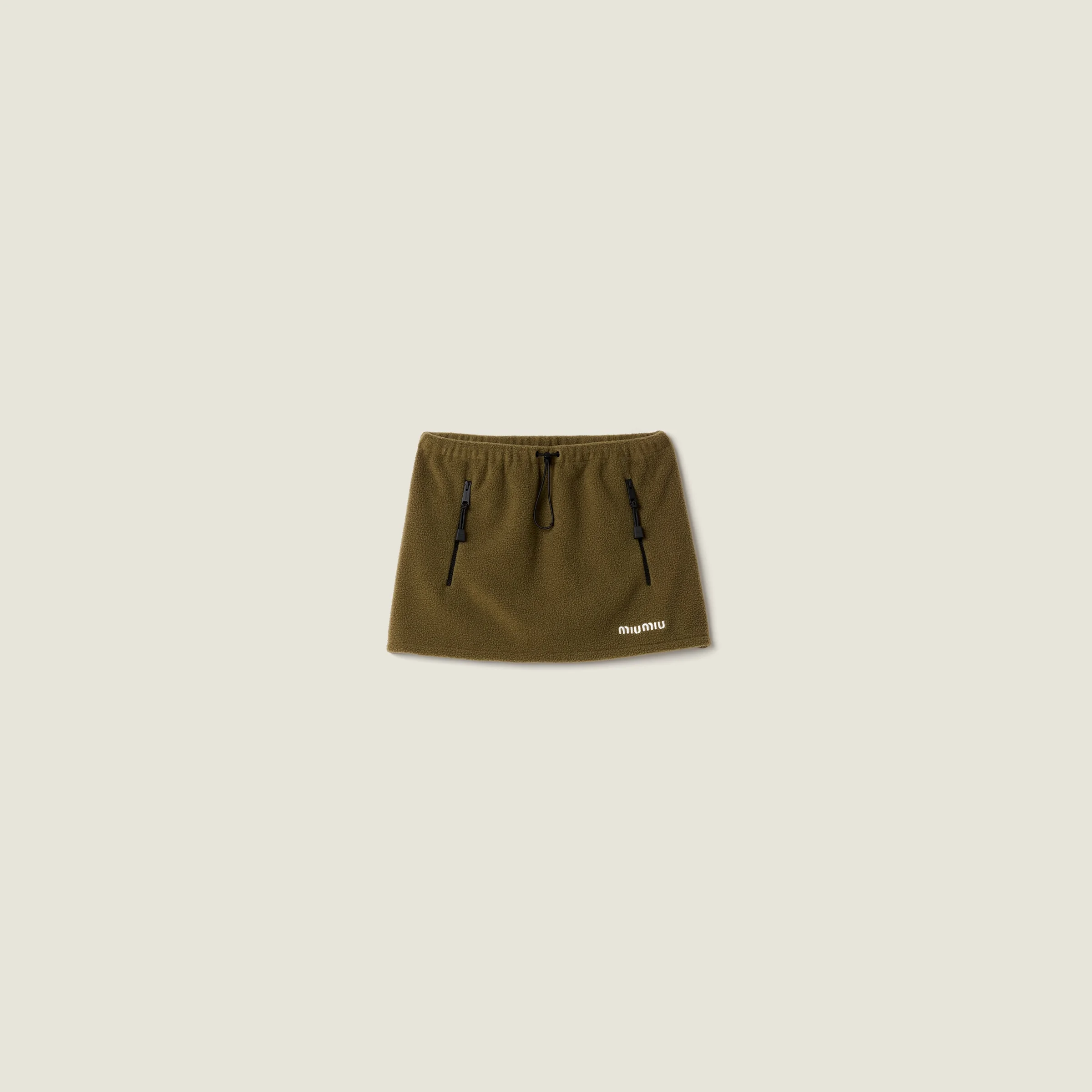 Fleece miniskirt - 1