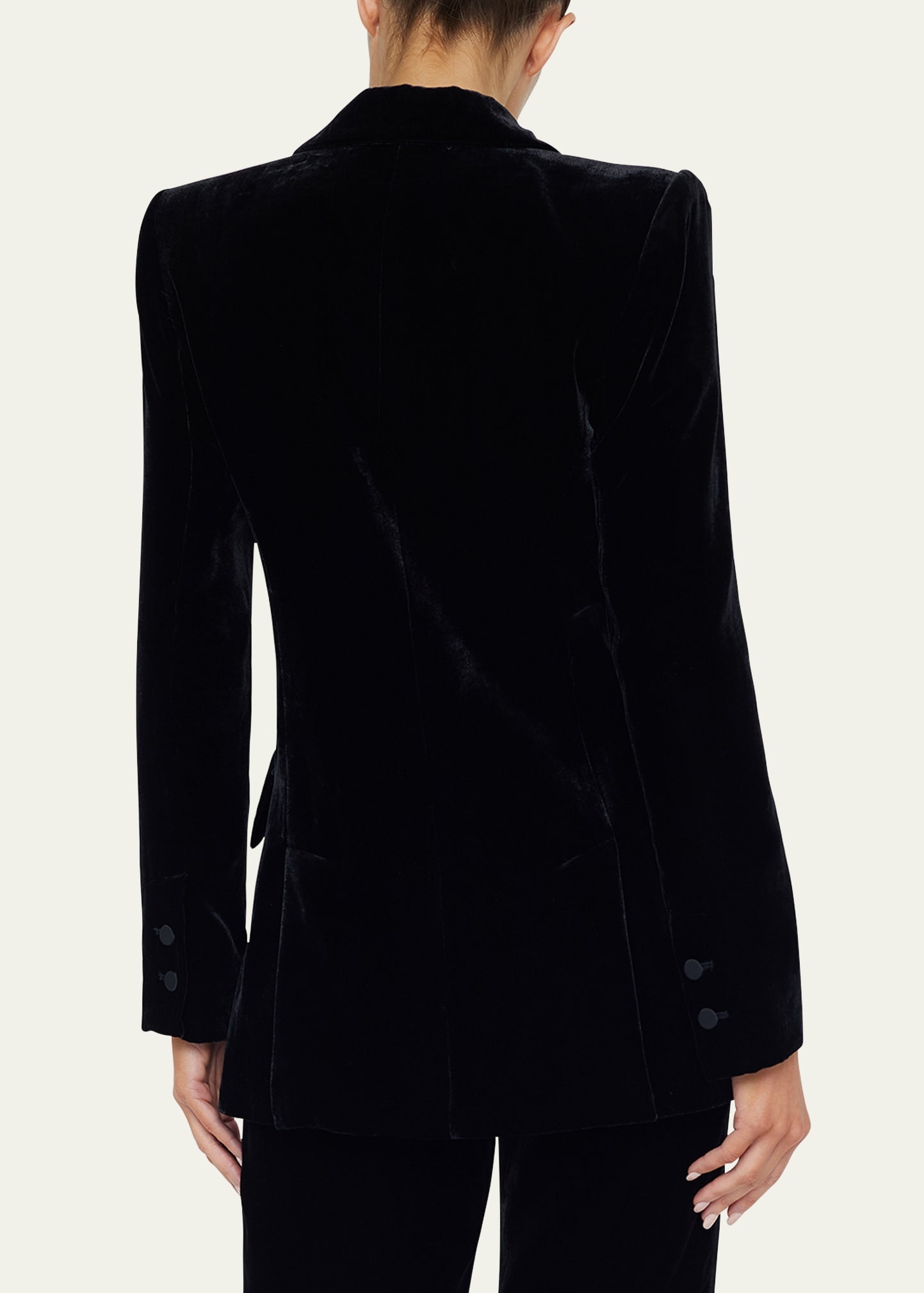 Sheila Structured Velvet Tux Blazer - 3