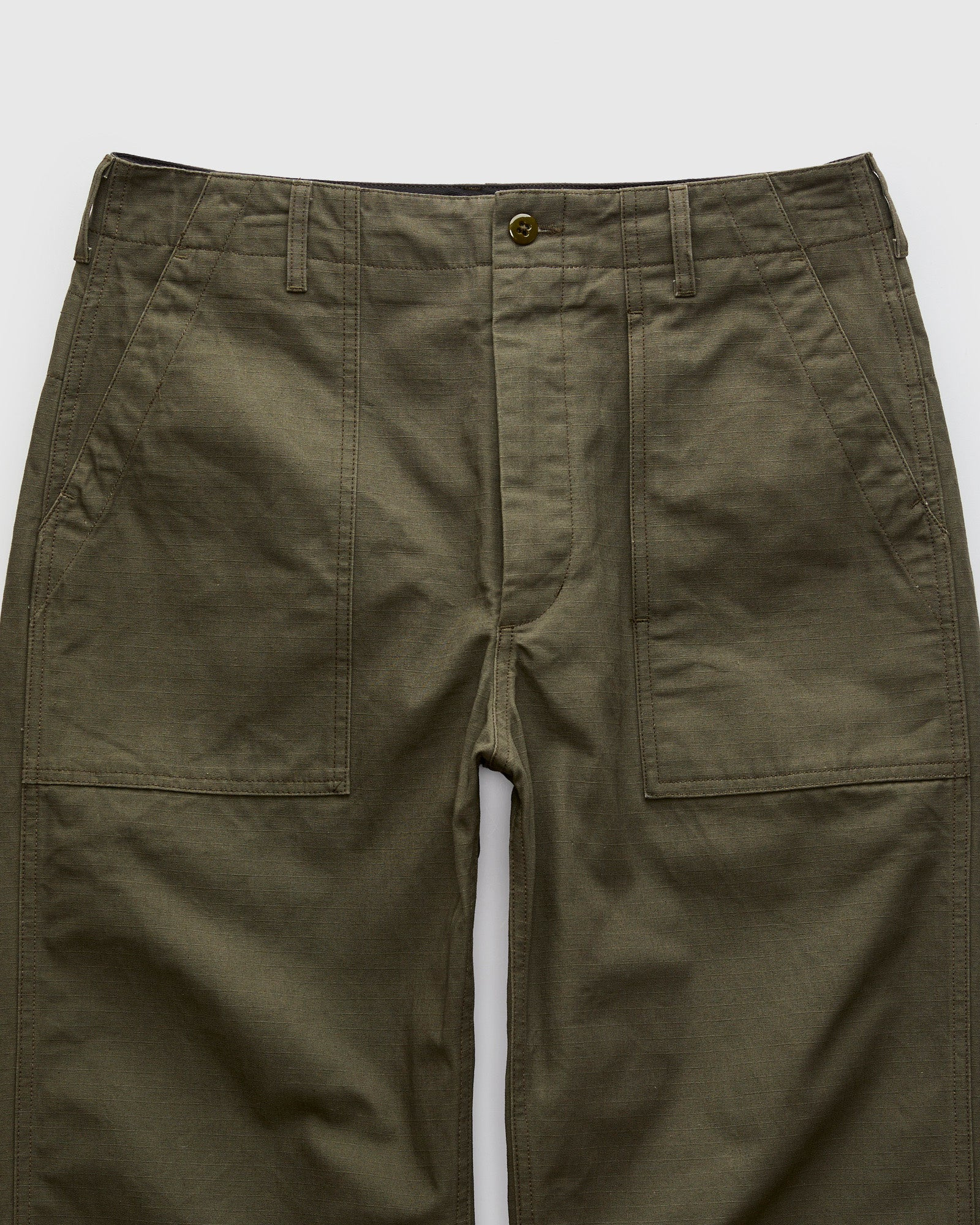 Fatigue Pants in Olive Heavyweight Cotton Ripstop - 4