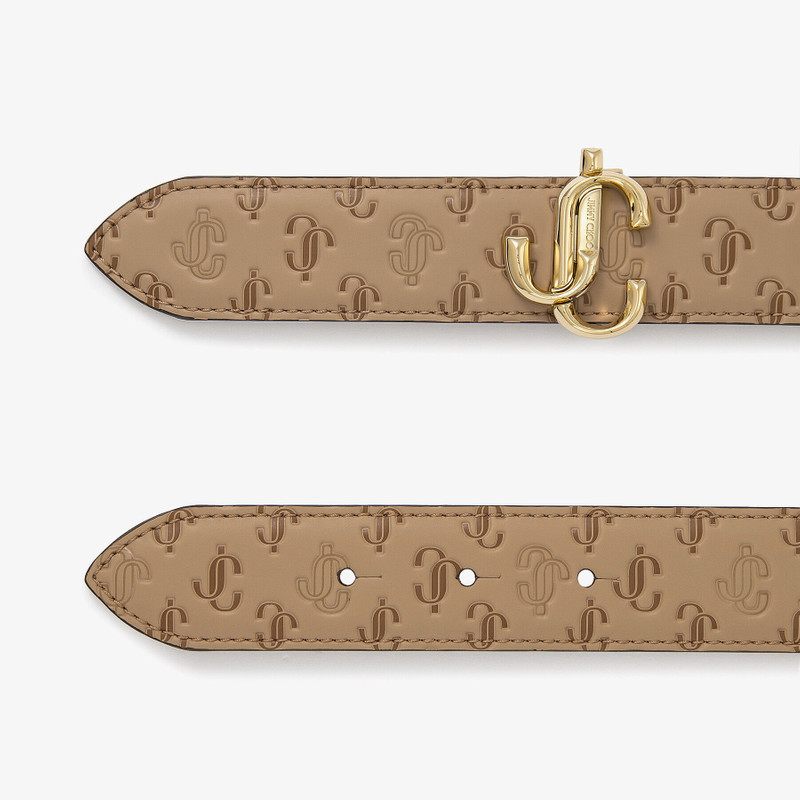 JIMMY CHOO Felisa
Caramel JC Monogram Pattern Belt with JC Emblem outlook