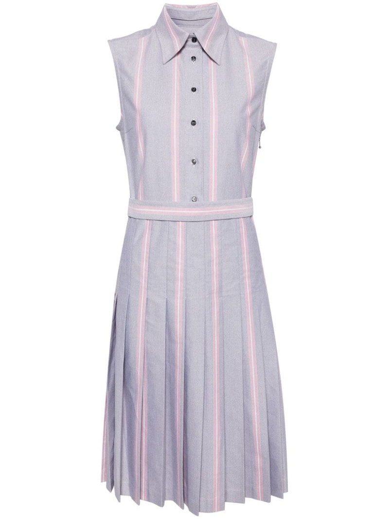striped belted dress 1