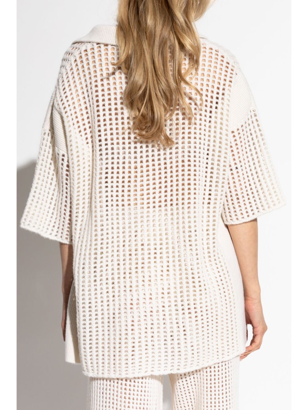 Lei open-knit cashmere top - 4