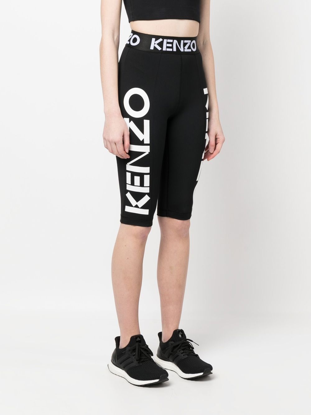 logo-print legging-like shorts - 3