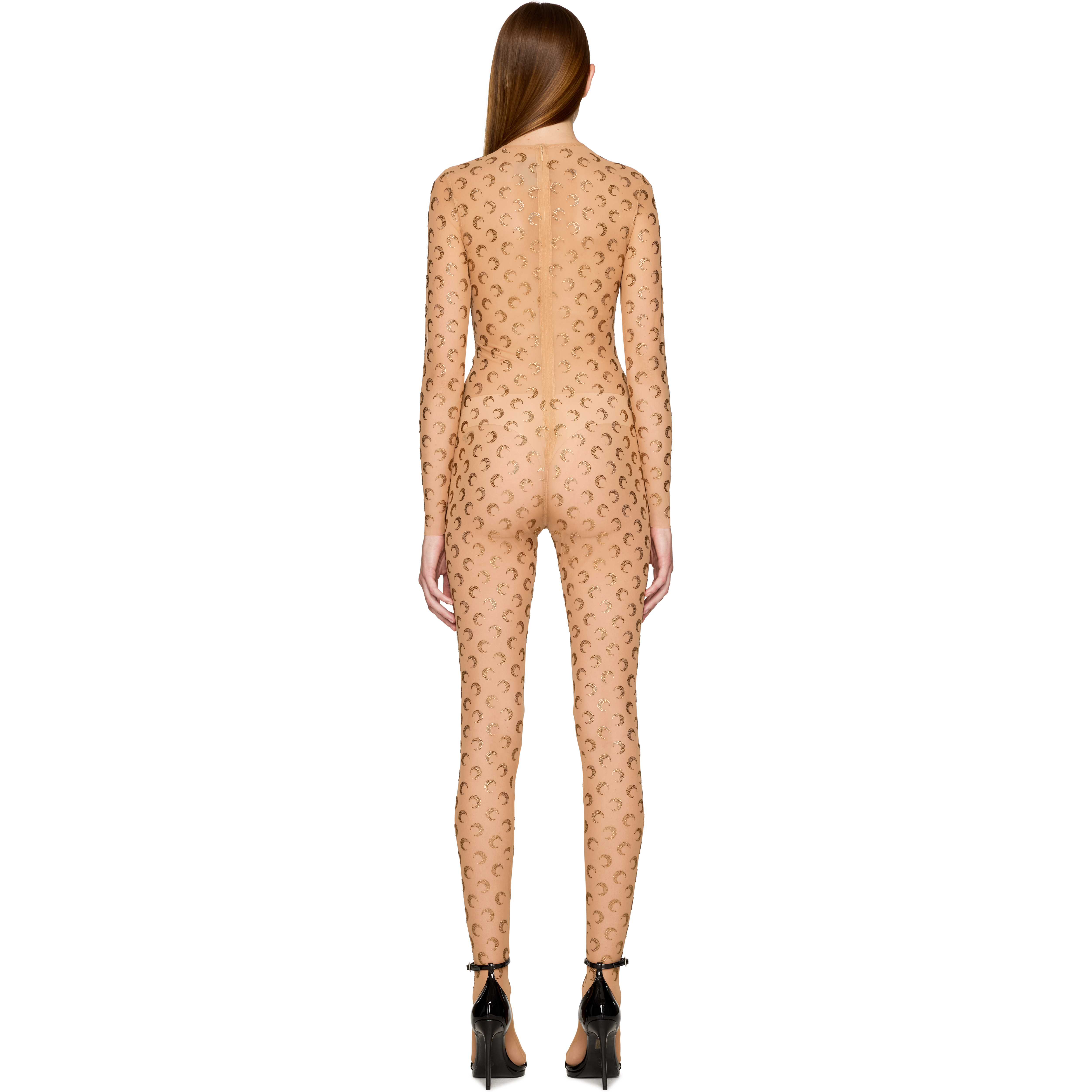 Couture Recycled Moon Strass Jersey Catsuit - 3