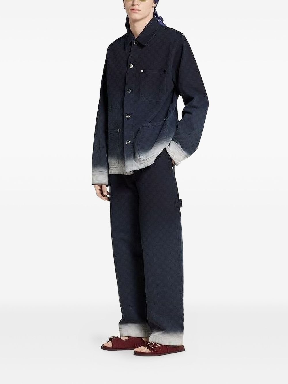 GG monogram-dyed trousers - 2
