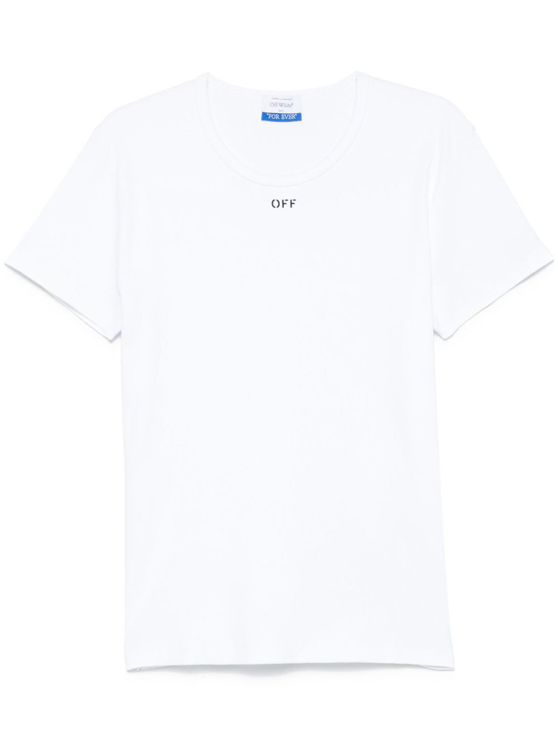 Off-stamp ribbed T-shirt 1
