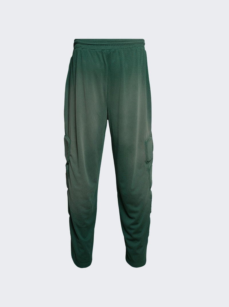 SATOSHI NAKAMOTO Mesh Moto Lounge Pant Green outlook