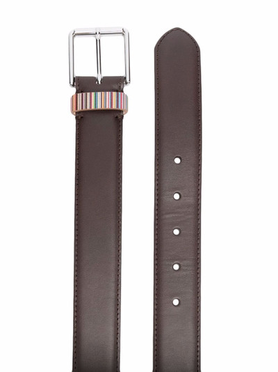 Paul Smith contrast stripe belt outlook