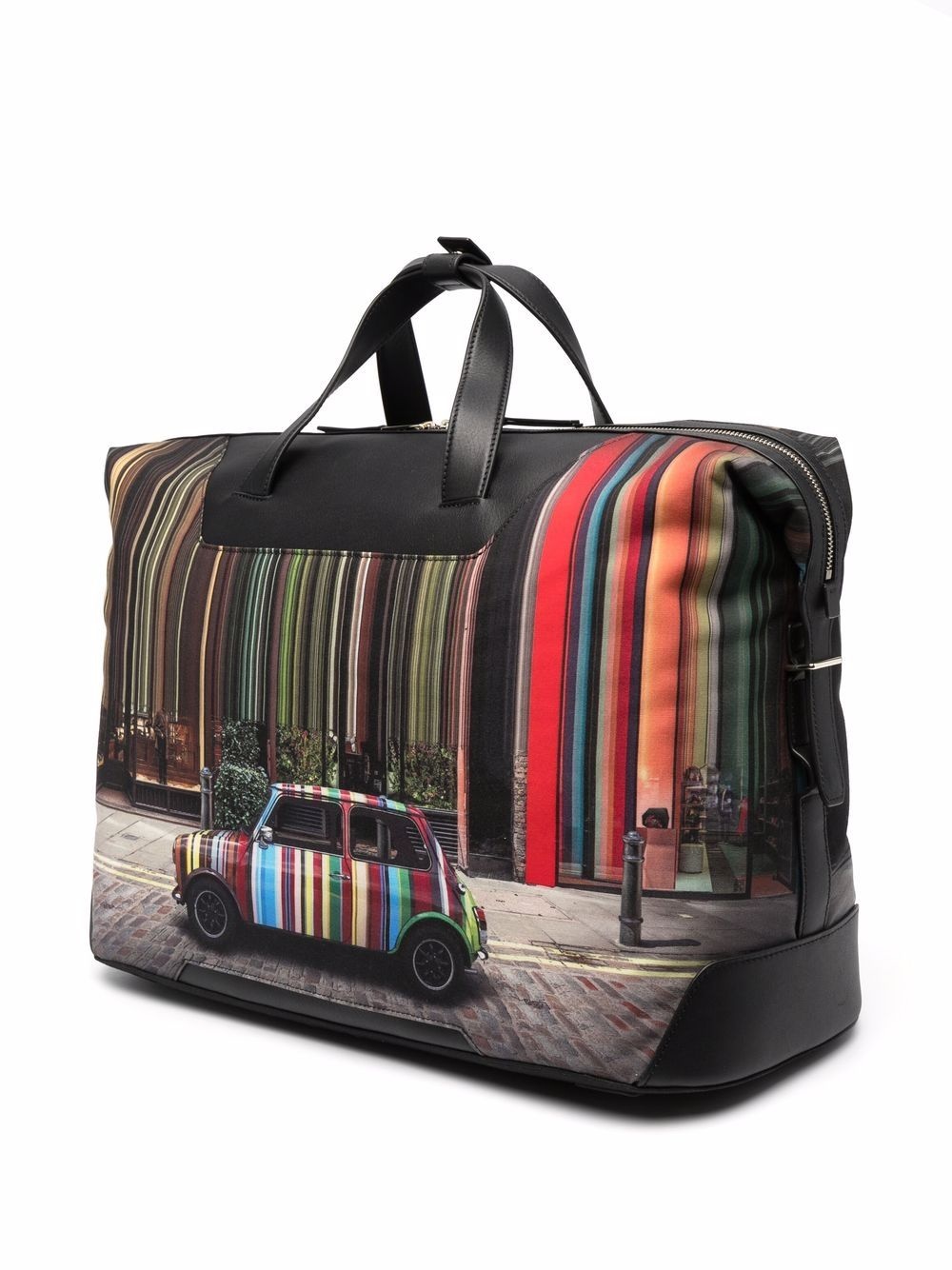 signature car-stripe print holdall - 3