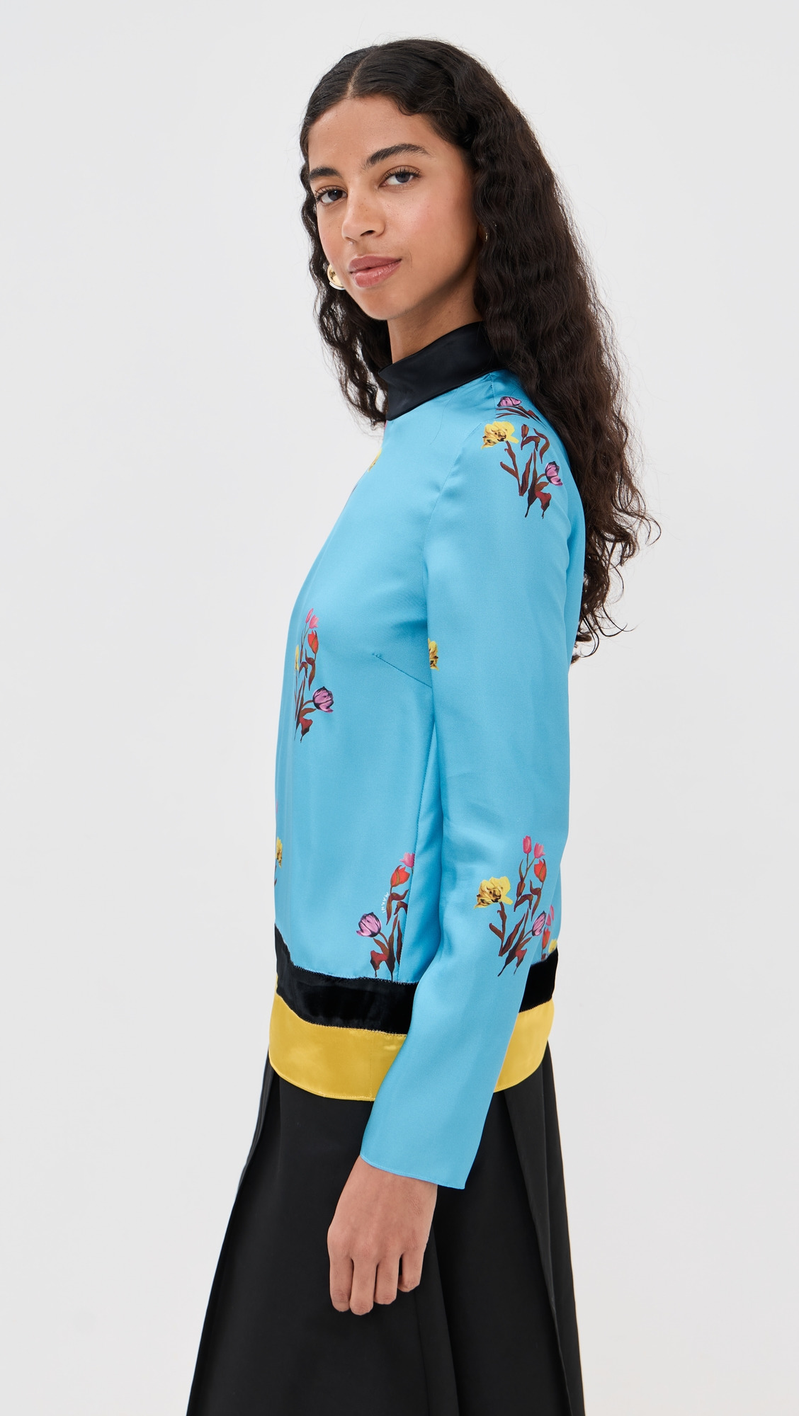 Silk Long Sleeve Top - 3