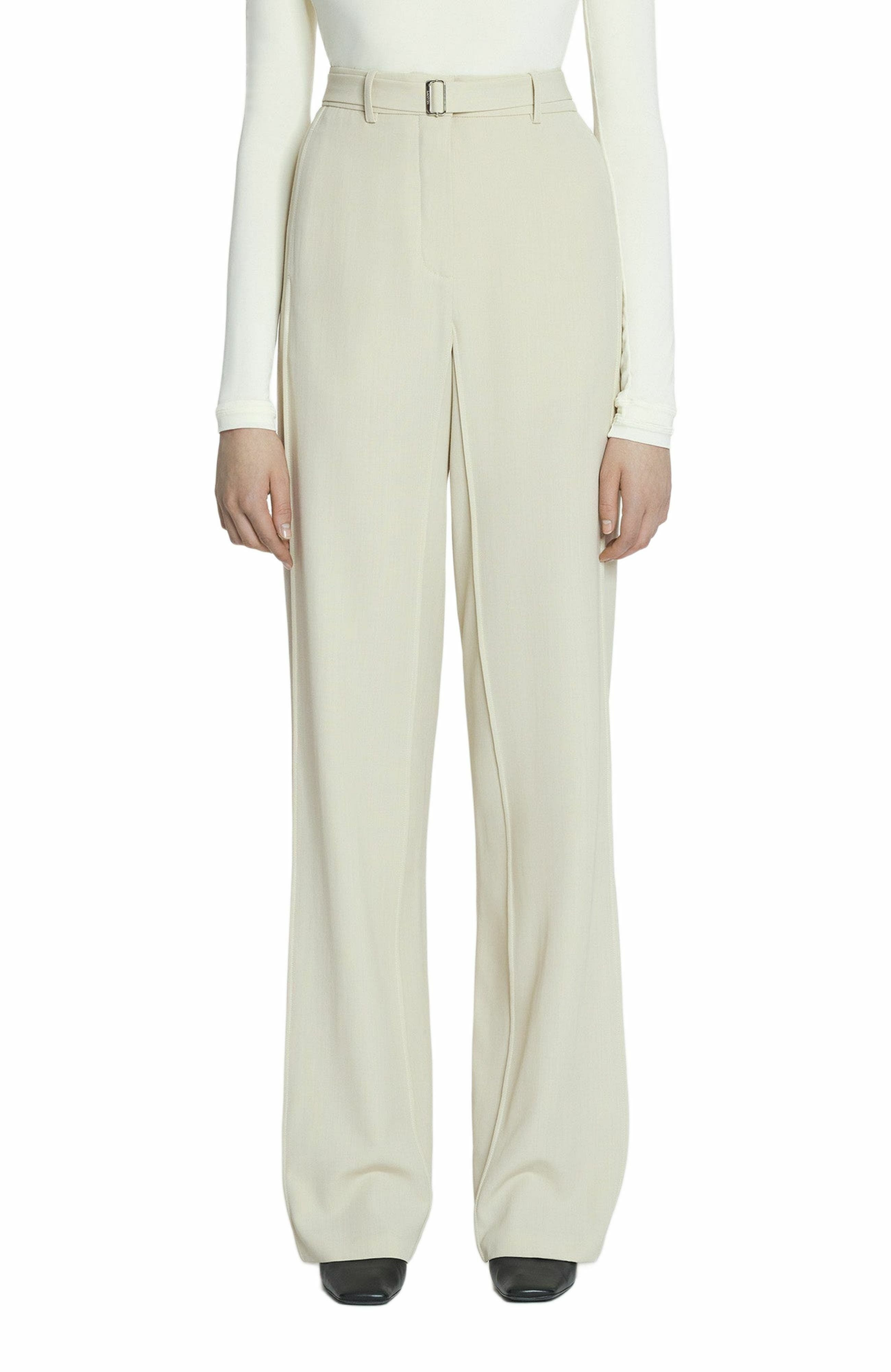 Lanvin Tailored Wool-Blend Pants in Mastic at Nordstrom - 2