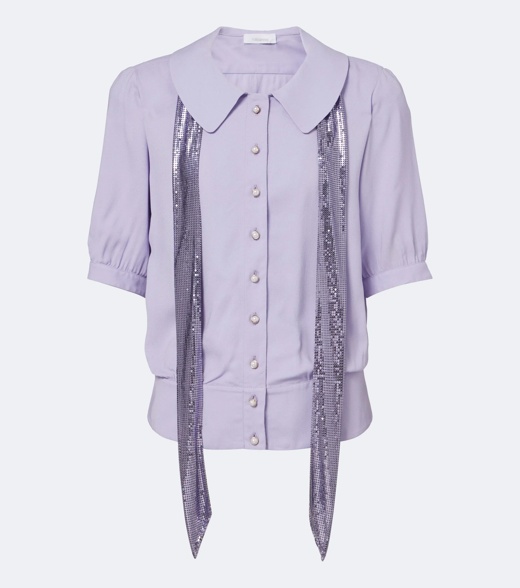 Chainmail crêpe blouse - 1