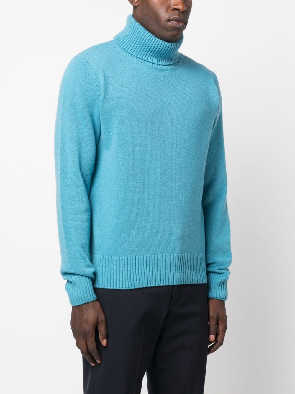 roll-neck wool jumper - 3