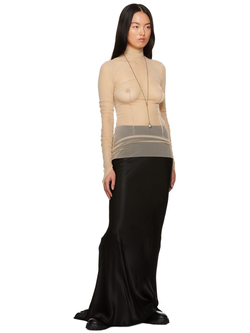 Beige Zenia Turtleneck - 4