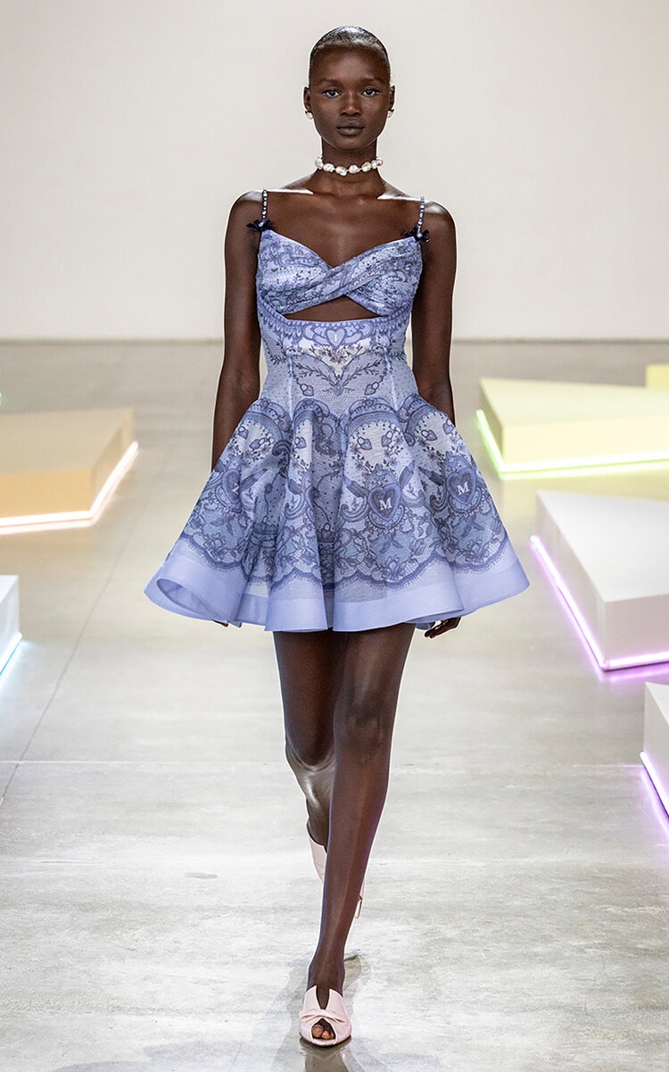 Zimmermann CRUSH TWIST FRONT MINI DRESS | REVERSIBLE