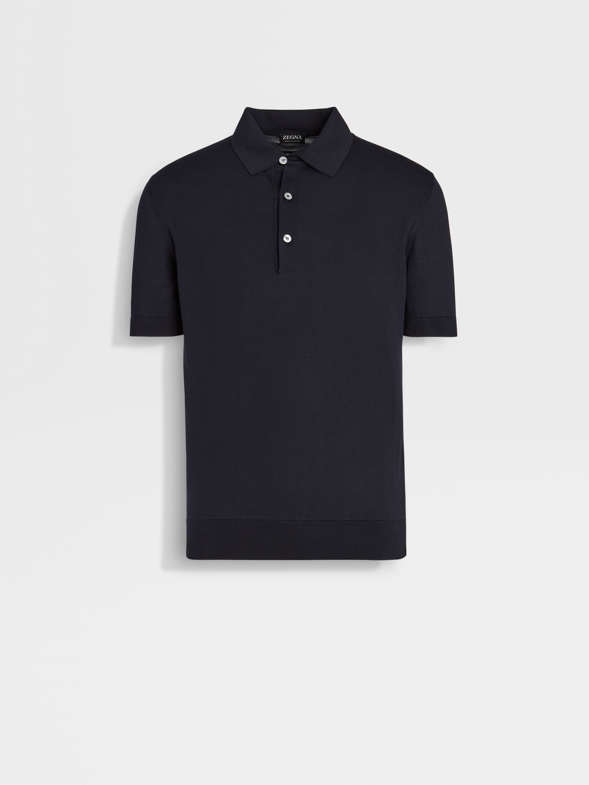 NAVY BLUE PREMIUM COTTON POLO SHIRT - 1