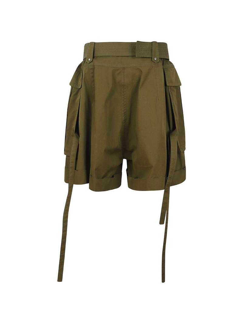 Alexander McQueen belted cargo-pocket oversized shorts outlook