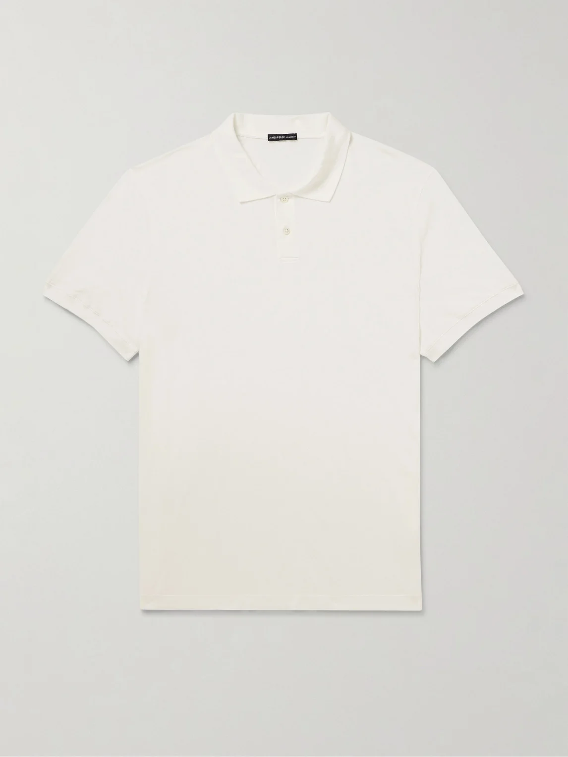 Luxe Lotus Cotton-Jersey Polo Shirt - 1