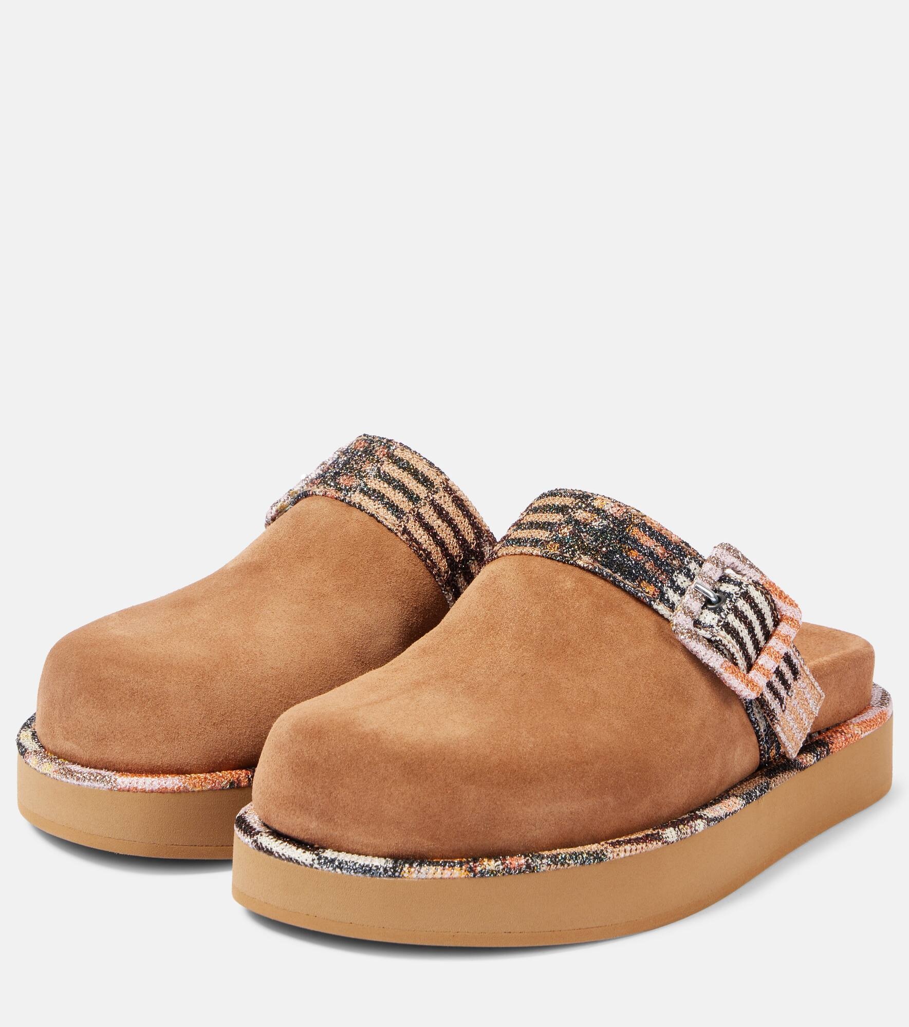 Suede clogs - 4