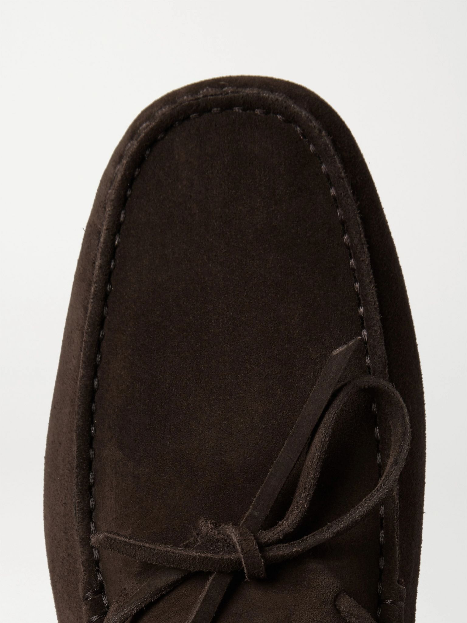Gommino Suede Driving Shoes Chocolate - 5