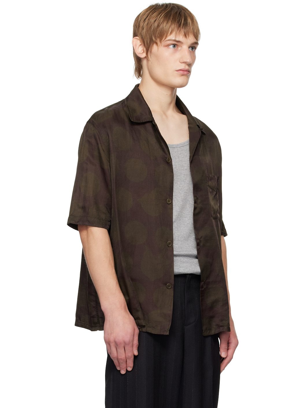Purple & Brown Heusen Shirt - 2