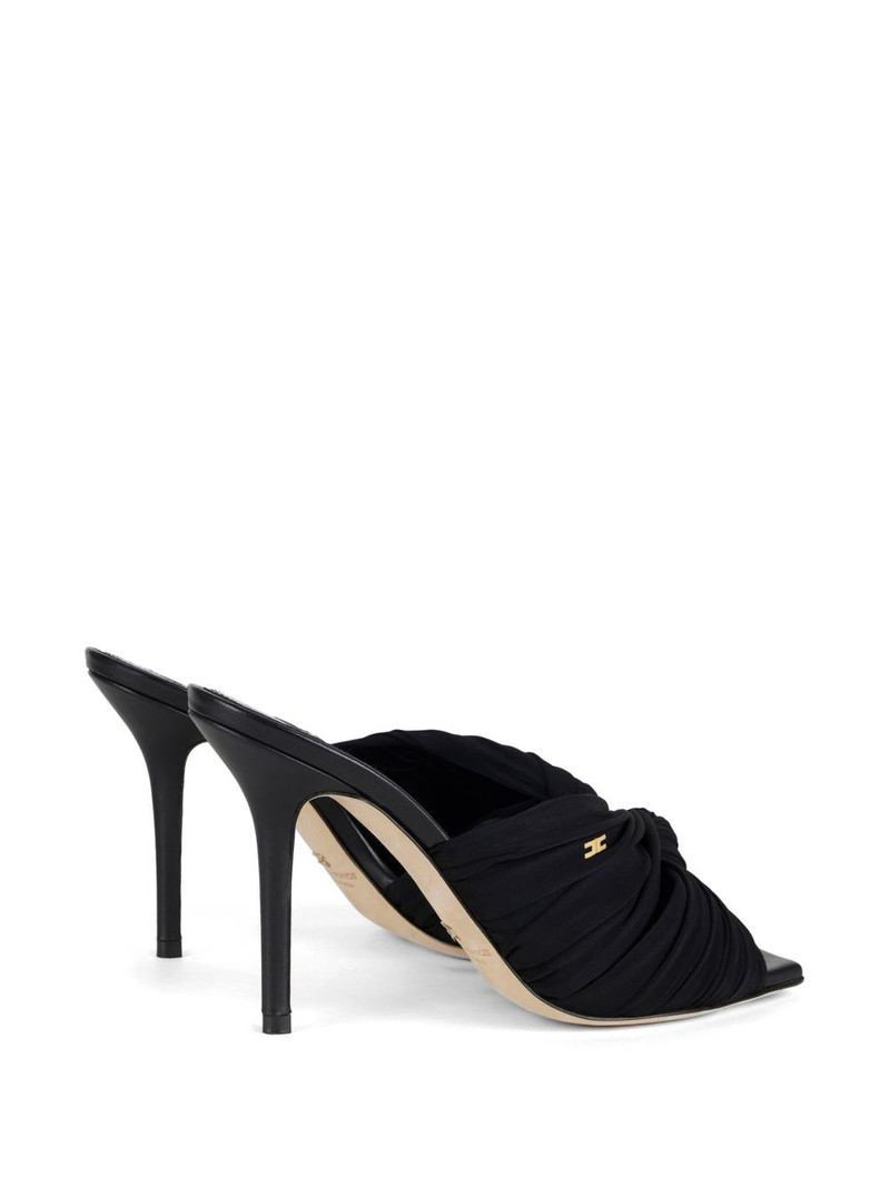 draped crossed strap sandals 3