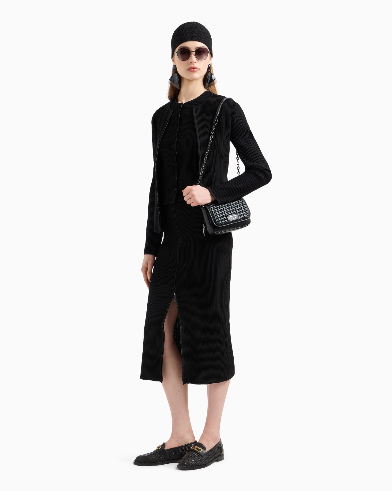 PERFORATED OTTOMAN FABRIC JACKET - 2