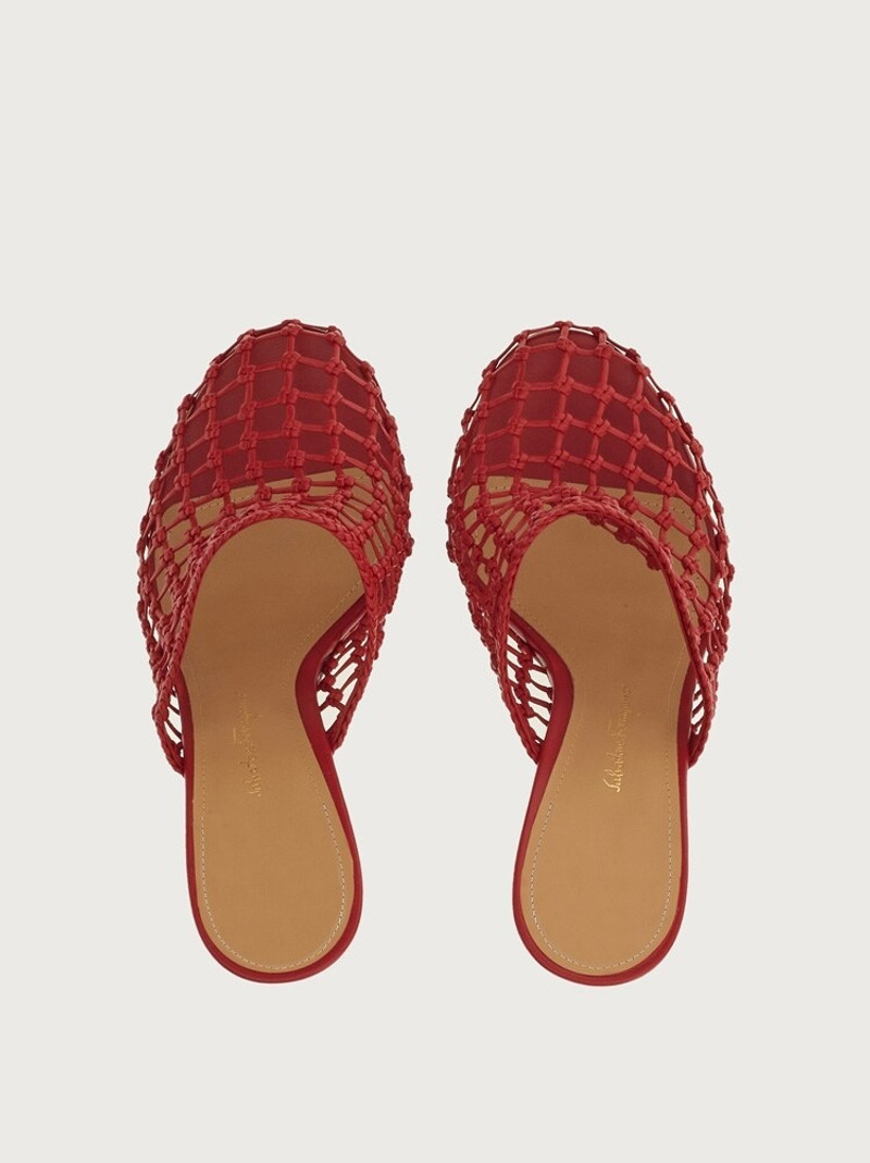 FERRAGAMO WOVEN HIGH HEEL MULE outlook